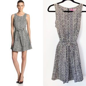 Plenty By Tracy Reese Sasha Sleeveless Belted Mini Dress, Cream/Navy, 6